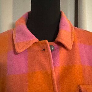 Pink & Orange Shacket  - Shirt / Jacket